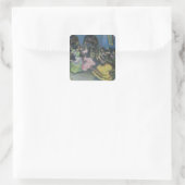 Spaanse gipspdansers, 1898 vierkante sticker (Tas)