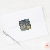 Spaanse gipspdansers, 1898 vierkante sticker (Envelop)