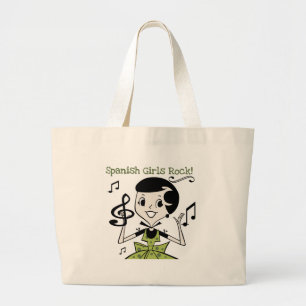 Spaanse Girls Rock Grote Tote Bag