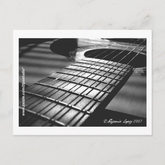Spaanse gitaar 01 briefkaart (Voorkant)