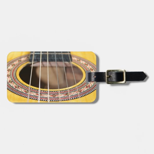 Spaanse gitaar bagagelabel (Voorkant horizontaal)