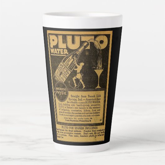 spaanse griepachtige medicatie reclame latte mok (Voorkant)