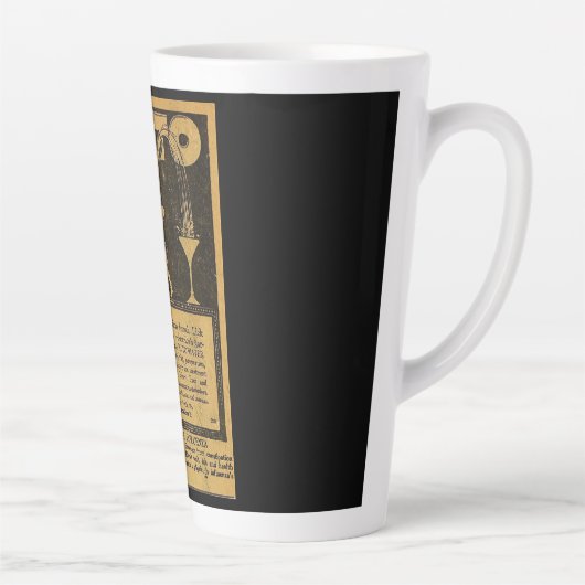  spaanse griepachtige medicatie reclame latte mok (Rechts)