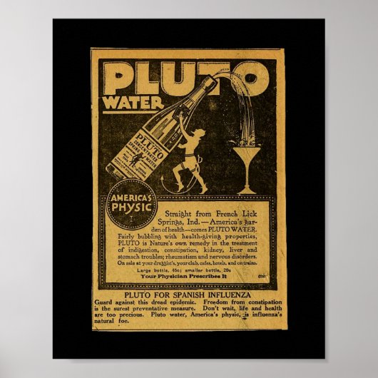 spaanse griepachtige medicatie reclame poster (Voorkant)