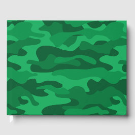 Spaanse Groene Monocolor Camo Gastenboek
