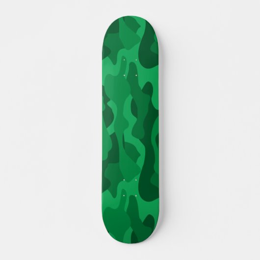 Spaanse Groene Monocolor Camo Persoonlijk Skateboard (Voorkant)