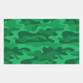 Spaanse Groene Monocolor Camo Rechthoekige Sticker (Voorkant)