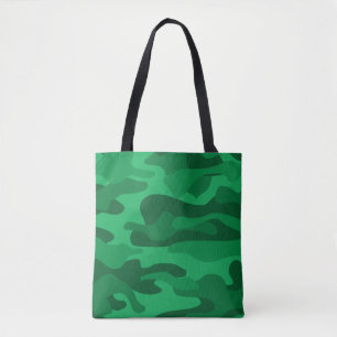 Spaanse Groene Monocolor Camo Tote Bag