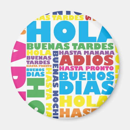 Spaanse groeten magneet (Voorkant)