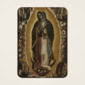 Spaanse Guadalupe Mary Funeral Prayer Heilige Kaar Visitekaartje (Voorkant)