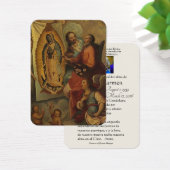 Spaanse Guadalupe Mary Funeral Prayer Heilige Kaar Visitekaartje (Bureau)