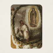 Spaanse Guadalupe Mary Funeral Prayer Heilige Kaar Visitekaartje (Voorkant)
