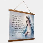 Spaanse hagel Mary Hangend Wandkleed (Gebogen)