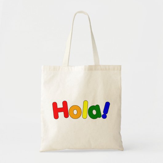 Spaanse Hallo : Espanol Iris Hola Tote Bag (Voorkant)
