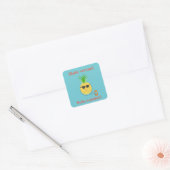 Spaanse "Hallo zomer" Sticker met ananas (Envelop)