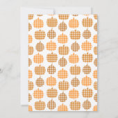 Spaanse Happy Thanksgiving geblokte pompoenen Kaart (Achterkant)