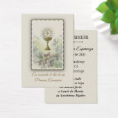 Spaanse Heilige Kaart voor de Eerste Heilige Commu (Bureau)