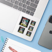 Spaanse hond at mijn huiswerk - Perro Tarea Sticker (Laptop met iPhone)