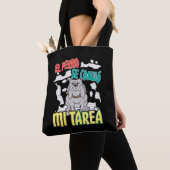 Spaanse hond at mijn huiswerk - Perro Tarea Tote Bag (Dichtbij)