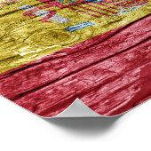 Spaanse houten vlag poster (Hoek)
