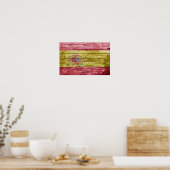 Spaanse houten vlag poster (Keuken)