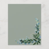 Spaanse Huwelijk Onze Bruiloft RSVP Eucalyptus (Achterkant)