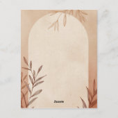 Spaanse Huwelijks Dankkaart Kaart (Achterkant)