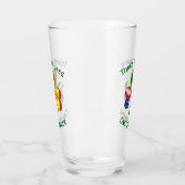 Spaanse Ierse vlaggen Shamrock personaliseren Glas (Links)