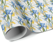 Spaanse Iris -  botanische wrap Cadeaupapier (Rol Hoek)