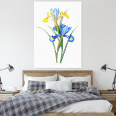 Spaanse iris door Pierre-Joseph Redouté Canvas Afdruk (Insitu (Slaapkamer))