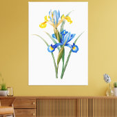 Spaanse iris door Pierre-Joseph Redouté Canvas Afdruk (Insitu (Woonkamer))