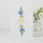 Spaanse iris door Pierre-Joseph Redouté Kaart (Staand voorkant)