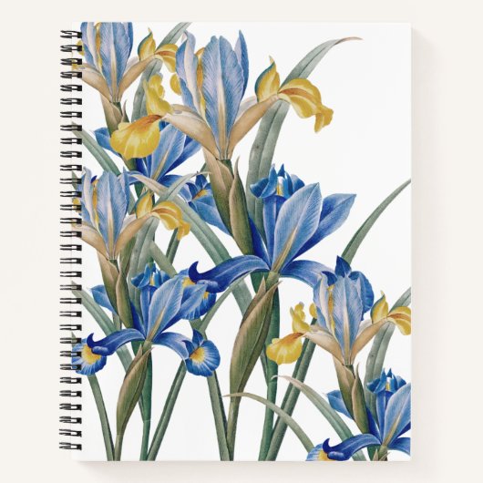 Spaanse iris door Pierre-Joseph Redouté Notitieboek (Voorkant)
