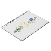 Spaanse iris door Pierre-Joseph Redouté Notitieboek (Linkerzijde)