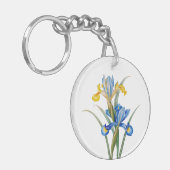 Spaanse iris door Pierre-Joseph Redouté Sleutelhanger (Voorkant Links)