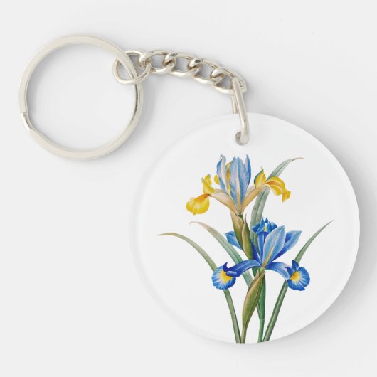 Spaanse iris door Pierre-Joseph Redouté Sleutelhanger (Voorkant)