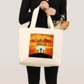Spaanse Jesús Calvariyzonoporij Grote Tote Bag (Voorkant (product))