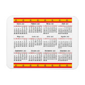 Spaanse kalender 2021 magneet (Horizontaal)