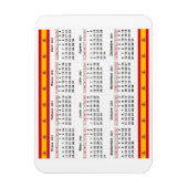Spaanse kalender 2021 magneet (Verticaal)