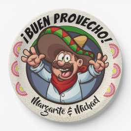 Spaanse Karakter Buen Provecho Feestartikelen Bord