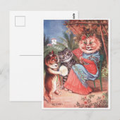 Spaanse kat van Louis Wain Briefkaart (Voorkant / Achterkant)