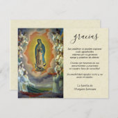 Spaanse katholieke maagd Mary condoleances Bedankkaart (Voorkant / Achterkant)