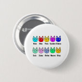 Spaanse katten tellen ronde button 5,7 cm (Voorkant /achterkant)