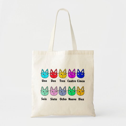 Spaanse katten tellen tote bag (Voorkant)
