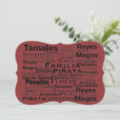 Spaanse kerst Kaart (Staand voorkant)