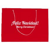 Spaanse kerstcadeauzak groot cadeauzakje (Achterkant)
