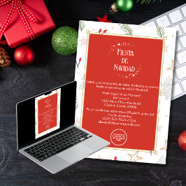 Spaanse kerstfeestviering Bedrijfskerstfeest Kaart