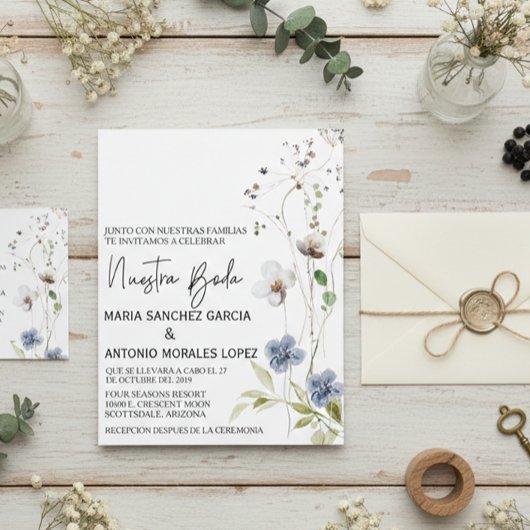 Spaanse kerstklep Nuestra Boda Flyer