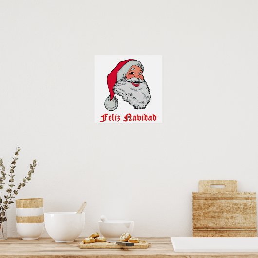 Spaanse kerstman poster (Keuken)
