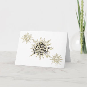 Spaanse Kerstmis van Navidad van Feliz Feestdagen Kaart